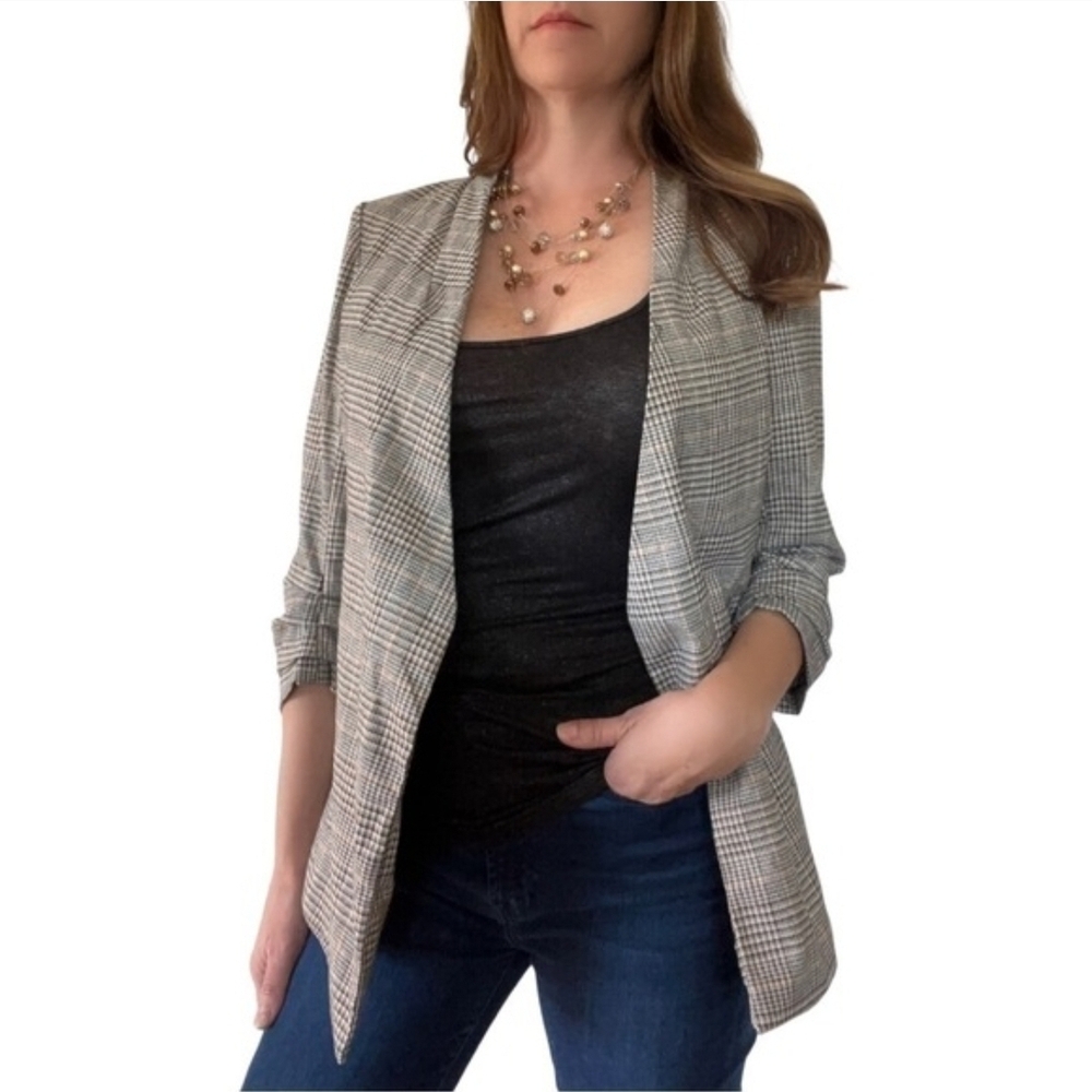 Joie Gray Checkered Women's Blazer